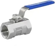1pcs Ball Valve Female Threaded Stainless Steel, Balls Valves SS304 BSP 1/4" 3/8" 1/2" 3/4" 1" 1-1/4" 1-1/2" (Size : 1/2")