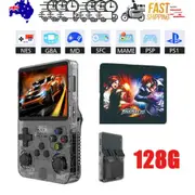 Gray Portable Retro Handheld Game Console 128GB 10000+ Games Retro Handheld Games
