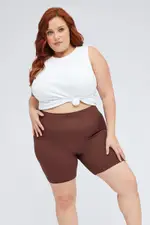 Brown Bike Shorts Seamless Activewear