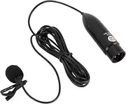 Phantom Power XLR Lavalier Microphone, Omnidirectional Lavalier Lapel Microphone, Noise Reduction Mono Lapel Mic, External Lav Mic for Filming, Podcast, Livestream, Interviews
