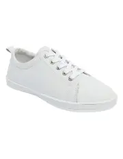 [Easy Steps] Waffle Sneaker in White Leather