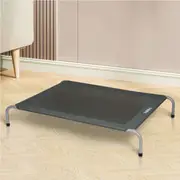 Pawz Elevated Trampoline Pet Bed Dog Puppy Raised Heavy Duty Medium Grey
