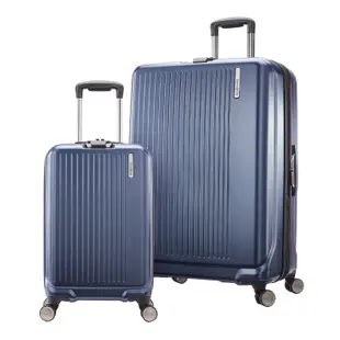 Samsonite Luggage 20吋+27吋 硬殼行李箱組 藍/銀灰 (9.1折)