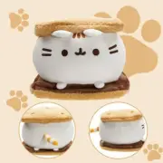 Chocolate Cookie Fat Cat Plushies Soft Stuffed Animal Pillow Acompany Plush 22cm