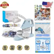 Durable Portable 58mm Button Maker with Comprehensive DIY Accessories
