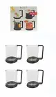 Bodum Brazil 4 COFFEE/TEA Cups 200ml BNIB CAFE STYLED DESIGN 1990's BRAND NEW