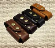 Brown leather sheath case pouch FOR leatherman Charge tti Horizontal wear
