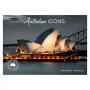 2025 Australian icons 12 Month Horizontal Wall Month To VIew Artique Calendar