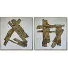 Original Set of 2 Oil Paintings Wall Hanging Art In Japandi Style 2P 32"x64"