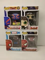 Pop Funko Spider-Man 2099 #1267 Spider-Verse Figure Lot Peter #1158 Doc Ock Lot