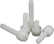 10-50pcs M3 M4 M5 M6 M8 White Slotted Nylon Thumb Screw PA66 Nylon Plastic Hand Twist Screw Computer Hand Tighten Screws(M4x30 (20pcs))