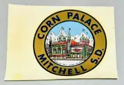 Vintage Corn Palace Mitchell, S.D. 4” Decal Sticker ￼Window Transfer OG Sleeve