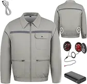 [Generic] Kuchofuku Air-Conditioned Work Jacket with 12V Cooling Fans, Upgrade Lightweight Outdoor Cooling Vest with Liner