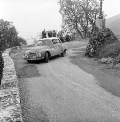Raymond Quilico Raphael Michot DKW Rally Car 1960 Motor Racing Old Photo 1