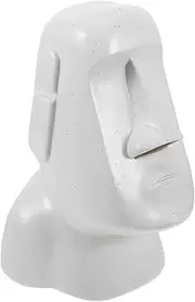 FIXOSHEE Small Napkin Box Moai Statue Tissue Holder Stylish Paper Holder for Home