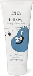 Kiss Kiss Goodnight Lullaby Melting Cleanser 6.00 Fl Oz. | Baby Wash | Newborn Cleanser | Natural Baby Care | Non-Toxic | Fragrance Free | Oil-to-Milk Cleanser | Plant-Based | Organic Ingredients