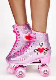 [Dolls Kill x The Powerpuff Girls] Power Play Glitter Roller Skates