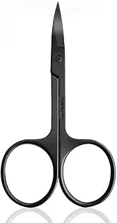 Multi-Purpose Small Nail Scissors Stainless Steel for Nail Toenail Eyebrow Eyelash(Black)