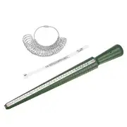 Ring Sizer Measure Tool Set White Finger Gauge Mandrel Rings UK A-Z Silver Tone