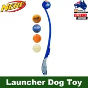 Nerf Dog Launcher Air Strike Thrower Dog Toy Set with Five 2.5 inch Balls