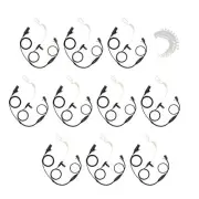 10 Units 2-Wire Walkie Talkie Hand Free Earpiece for Vertex EVX-531 VX-520