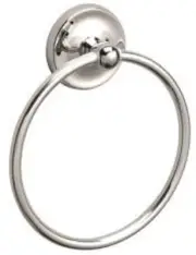 Premier 120748 Bayview Towel Ring, Brushed Nickel Each - New