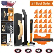 Ultimate Flooring Installation Kit: Heavy Tapping Block, Pull Bar, Contour Gauge