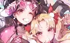 Anime ereshkigal ishtar blonde black hair pink eyes fate Play Gaming Mat Desk
