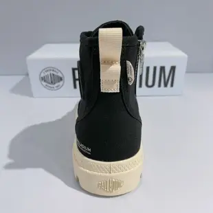 PALLADIUM PAMPA HI ZIP ORGANIC 男女款 黑色 舒適 拉鍊 帆布靴 79101-008