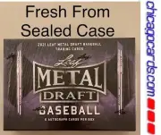 2021 Leaf Metal Draft Baseball Hobby Box 6 AUTO Look4 Rookie RC