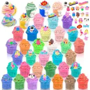 Butter Slime Kit 36 Pack, Mini Slime Set with Charms for Kids Party Favors,St...