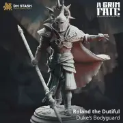 Roland the Dutiful - 3d Printed TTRPG Miniature Knight Warrior D&D Fighter