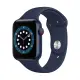 Apple Watch S6 (GPS+LTE), 44mm 藍色鋁金屬錶殼海軍深藍色運動型錶帶 _ 台灣公司貨+ 贈