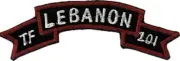 WARTIME TASK FORCE LEBANON SHOULDER TAB / PATCH / INSIGNIA (1680)