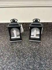 Mini Light Up Holiday Lantern Set of 2