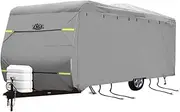 14 to 16ft Caravan Cover Travel Campervan Trailer Accessories 4 Layer Water UV Proof Heavy Duty Polypropylene Protector with Storage Bag Hitch Cover