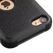 For iPod Touch 7th Generation - BLACK Hybrid Armor High Impact Rugged Case Cover