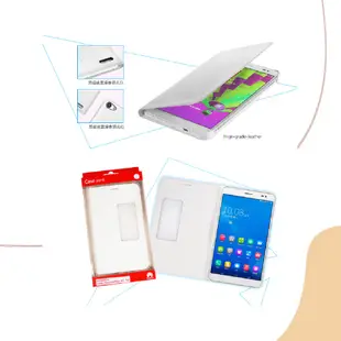 HUAWEI MediaPad X1/ 榮耀X1 原廠 開窗站立式皮套(白色)