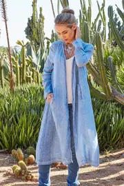 Trail Blazing Longline Duster--BOHO-216