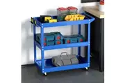 Giantz 3-Tier Tool Cart Trolley Workshop Garage Storage Organizer Blue