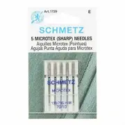 Schmetz Microtex Sharp Machine Sewing Needles Package of 5