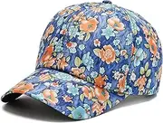 [N\C] Summer Women's Baseball Cap Printed Baseball Cap Casual Style Polyester Printed Flower Sun Hat Women's Outdoor Fashion Adjustable Hat