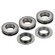 15.5mm(5/8 Inch) Brass Hole Eyelets, 4 Pcs Arc Surface Grommets, Black