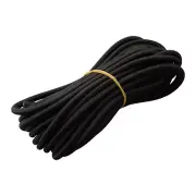 6mm Tie Down Elastic Bungee Cord Black Rope for Boats Trailers 10m Length