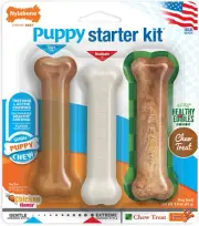 Teething Puppy Chew Starter Kit, Two Puppy Chew Toys and Puppy Chew Treat, Puppy