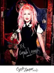 Cyndi Lauper Signed Autographed Photo Poster Memorabilia A4 210X297Mm