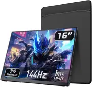 Portable Monitor 2K 144Hz, 16" 2560X1600 QHD Portable Gaming Monitor HDR Freesyn