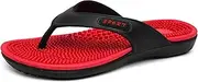 [FLIOZY] Men's Casula Slip On Shoes Flip-Flop Lightweight Sandal with Comfort Orthotic Soft Arch Support Sandals