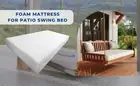 Foam Mattress for Patio Daybed Porch Swing, 1.8 PCF Medium Firm, 6" Thickness