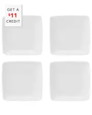 Vista Alegre CarrZ White Dinner Plates (Set Of 4) with $11 Credit